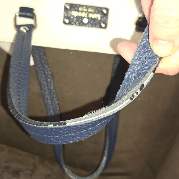 Kate Spade Black and Cream Leather Tote Bag - Picture 8 of 12